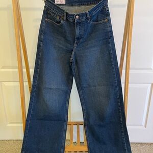 GAP High Rise Stride Jeans in Denim Blue sz 28